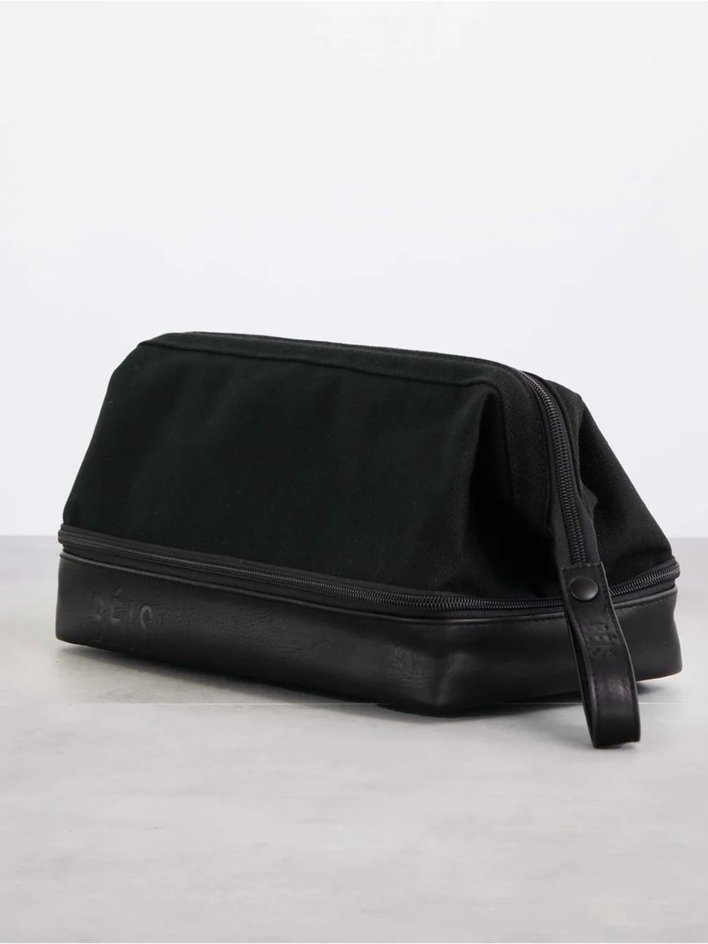 Beis Black Dopp Kit Travel Bag